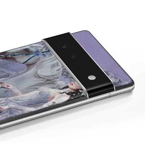 Fairy with Horse in Snow by Nene Thomas Google Pixel 6 Skin